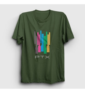 Presmono Unisex Beyaz Colors Pentatonix T-Shirt 74803tt (Haki)