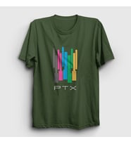 Presmono Unisex Beyaz Colors Pentatonix T-Shirt 74803tt (Haki)