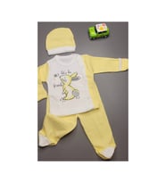 Rakun Baby Tavşancık Zıbın Seti (Sarı)