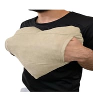 ozclife Cepli Kalp Yastığı %100 Pamuklu - %100 Boncuk Elyaf - 33 x 34 CM (Bej)