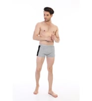 Çift Kaplan Premium Serisi Erkek Vücudu Saran Pamuklu Biyeli Elastanlı Biyeli Boxer