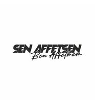Sen Affetsen Ben Affetmem Araba Sticker siyah 16x4 CM (Siyah)