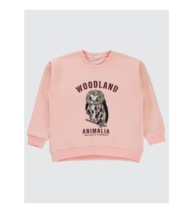 Civil Girls Kız Çocuk Sweatshirt 6-9 Yaş Pudra (Pudra)