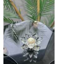 Elara Dekoratif Ayaklı Lotus (Beyaz)