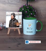 Pilot Fotoğraflı Dekoratif Taş, Kupa Bardak Beyaz Hediye (Model 14)