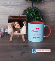 Öğretmene Hediye Fotoğraflı Dekoratif Taş, Kupa Bardak Beyaz Hediye Öğretmenler Günü Hediyesi (Model 13)