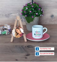 Kimya Öğretmeni Türk Kahvesi Fincanı Ahşap Altlıklı ve Fotoğraflı Ahşap Anahtarlık Hediye Öğretmenler Günü Hediyesi (Model 6)