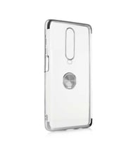 Xiaomi Redmi K30 Kılıf Zore Gess Kenarları Renkli Yüzük Aparatlı (Gri)