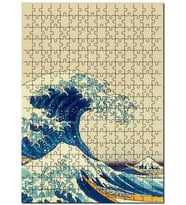 Cakapuzzle Büyük Dalgalar Japon Sanat Görsel Puzzle Yapboz MDF (Ahşap) (255 Parça)