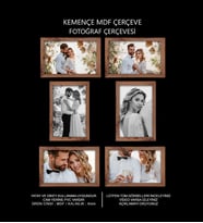 6 Adet 10x15 Çerçeve - Mdf Çerçeve - Fotoğraf Çerçevesi (Kahverengi)