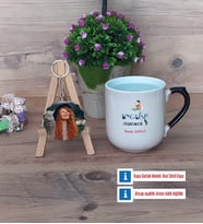 İngilizce Öğretmeni Kupa Bardak Beyaz ve Fotoğraflı Ahşap Anahtarlık Hediye Öğretmen Günü Hediyesi (Model 10)
