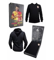 Galatasaray Orijinal Sweat Kapüşonlu Fermuarlı Siyah Özel Tasarım Ahşap Kutulu (Siyah-Sarı)