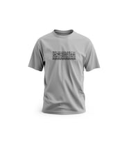 Kısa Kollu Arapça Atasözü Dijital Baskılı Unisex S - 2XL T300012 (Gri)