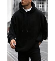 California Baskılı Oversize Sweatshirt (Siyah)