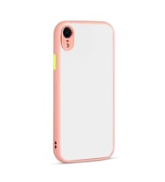 Uyumlu Model Apple iPhone XR 6.1 Kılıf Kamera Korumalı Mat Kapak (Pembe)