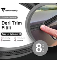 8 Metre Deri Trim Fitil (Siyah)