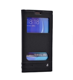 Galaxy J7 2016 Kılıf Elite Pencereli Kapaklı Kılıf (Turkuaz)