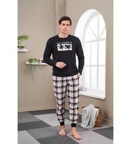 Pjs 23702 Erkek Baskılı Pijama Takım