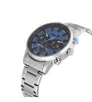 Polo Air Klasik Metal Erkek Kol Saati PL-0975Ex (Gümüş-Lacivert)