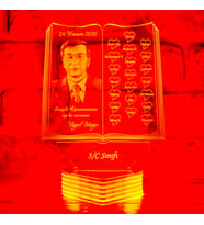 Erkek Öğretmene Alınacak En Güzel Hediye 3D Lamba (Kırmızı)