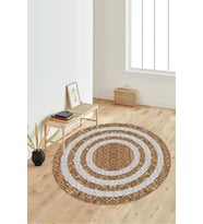 Dijital Baskılı Kaymaz Taban Yıkanabilir Yuvarlak Salon Halısı Koridor Halısı Paspas NDY-SD-343 (Çok Renkli)