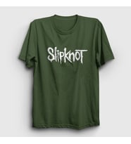 Presmono Unisex Sarı Slipknot T-Shirt 113071tt (Haki)