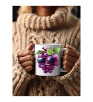 Meyve Emoji Şeklinde 3 Boyutlu Tasarım Seramik Kupa Mug - Hediyelik Kupa Bardak (02)