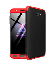 Microsonic Samsung Galaxy J7 Prime Kılıf Double Dip 360 Protective (Kırmızı)