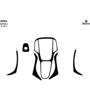 Meriç® Opel Astra J Ön Torpido Kaplama Maun 6 Parça 2015-› (Piano Black)
