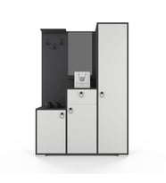 Lavia Portmanto - Kapaklı - Çekmeceli (Beyaz - Antrasit)