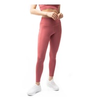 Spocket Kadın Bordo Cepli Yüksek Bel Toparlayıcı, Sıkılaştırıcı Yoga Tayt 25" (Gül Kurusu)