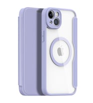 Dux Ducis iPhone 14 6.1 Kılıf Skin X Pro Series MagSafe Kapaklı Kılıf Folio Case (Mor)