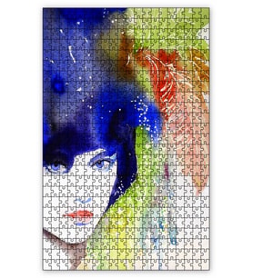 Cakapuzzle Kadın Rengi Puzzle Yapboz MDF (Ahşap) (255 Parça)