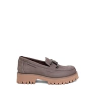 Mammamia D24ka-3175 - B Kadın Hakiki Deri Tokalı Casual Ayakkabı (Vizon)