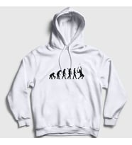 Presmono Unisex Gri Evolution Evrim Spor Tennis Tenis Kapüşonlu Sweatshirt 333559tt (Beyaz)