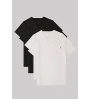 Unisex Bisiklet Yaka Standart %100 Pamuk Erkek Basic T-Shirt 4'li paket (Beyaz-Siyah)