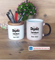 Diyaliz Teknikeri Kalemlik, Kupa Bardak T Kişiye Özel Hediye (Model 3)