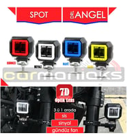 Motosiklet Sis Farı Angelli 2 ADET SET RENK SEÇENEKLİ (Beyaz)