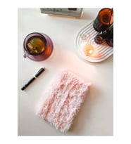 Uzun Tüylü Peluş Çizgisiz Defter (A5) (Pembe)