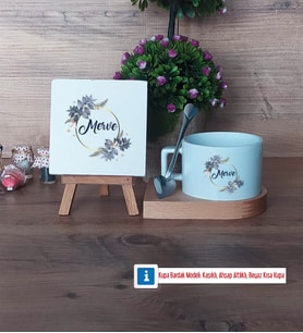 İsme Özel Doğum Günü Hediyesi Dekoratif Taş, Kupa Bardak Kırmızı Hediye (Model 7)