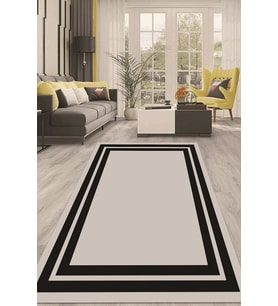 Dijital Kaymaz Taban Yıkanabilir Modern Renkli Salon Halısı Mutfak Halısı Yolluk ND-HT-1268 (Gri)