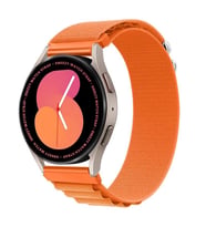 Samsung Galaxy Watch 4 40-42-44-46mm Uyumlu 20mm Frost Alpine Loop Kordon (Turuncu)