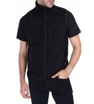 Ghassy Co Erkek Çok Cepli Polar Spor Yelek 7 Renk (Siyah)
