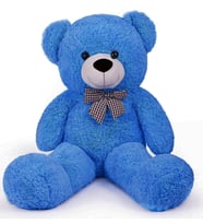 100 cm Peluş Ayı -Sevdiklerinize Özel Hediyelik Peluş Ayıcık, % 100 YERLİ -Premium Kalite (Mavi)