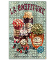Cakapuzzle Çilek Börtlen Kiraz Reçeli Afişi Görseli Puzzle Yapboz MDF (Ahşap) (500 Parça)