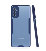 Galaxy M52 Kılıf Zore Parfe Kenarları Pastel Renk Silikon Kılıf (Lacivert)