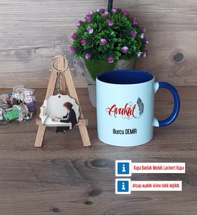 Avukat Kupa Bardak Beyaz ve Fotoğraflı Ahşap Anahtarlık Hediye (Model 3)