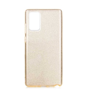 Samsung Galaxy Note 20 Kılıf Simli Parlak Shining Kapak (Gold)