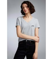 Kadın V Yaka New York Tshirt SPR25TSK20 (Grimelanj)
