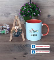 Eczacı Kupa Bardak Beyaz ve Fotoğraflı Ahşap Anahtarlık HediyeEczacıya Hediye Eczacılar Günü Hediyesi (Model 13)
